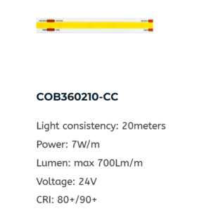 20M Long-Run CCT COB LED Strip