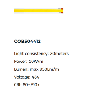 48V Long-run CCT COB LED Strip