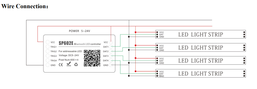 SP602E Wire Connection